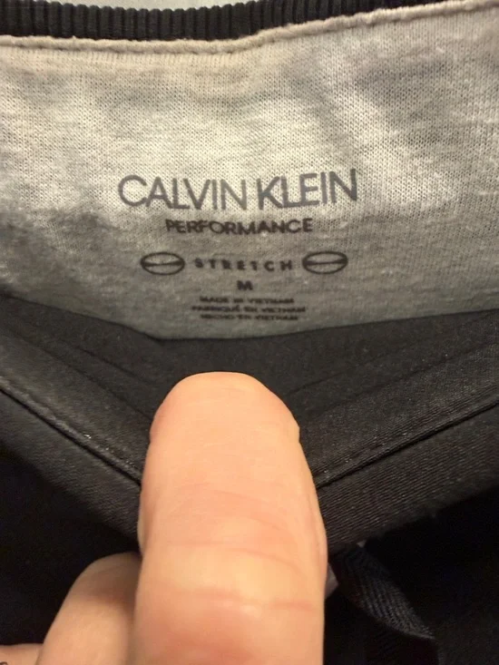 Calvin Klein Black Lined Dressy Joggers with Drawstring Waist - Picture 3 of 16